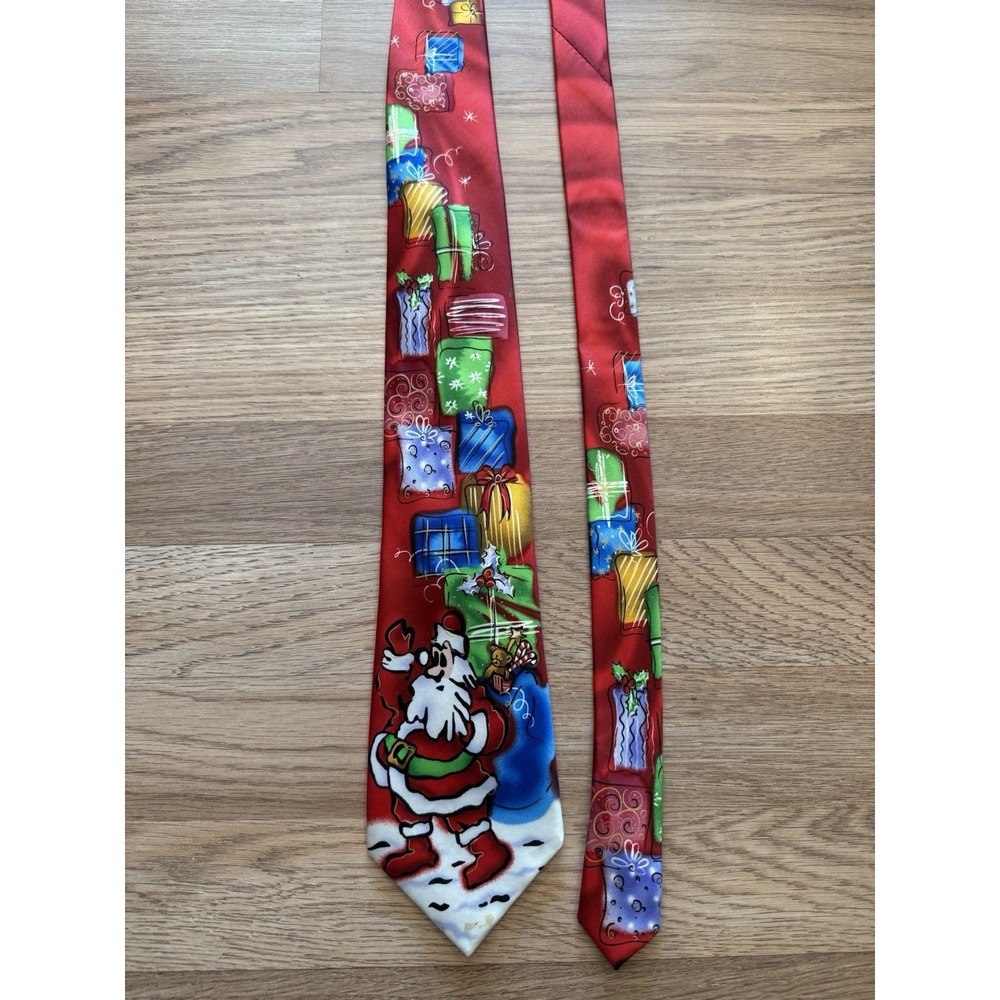 Jerry Garcia Santa Surprise Package Christmas Neck Tie - Collection 58 -‎ Silk - Picture 2 of 10